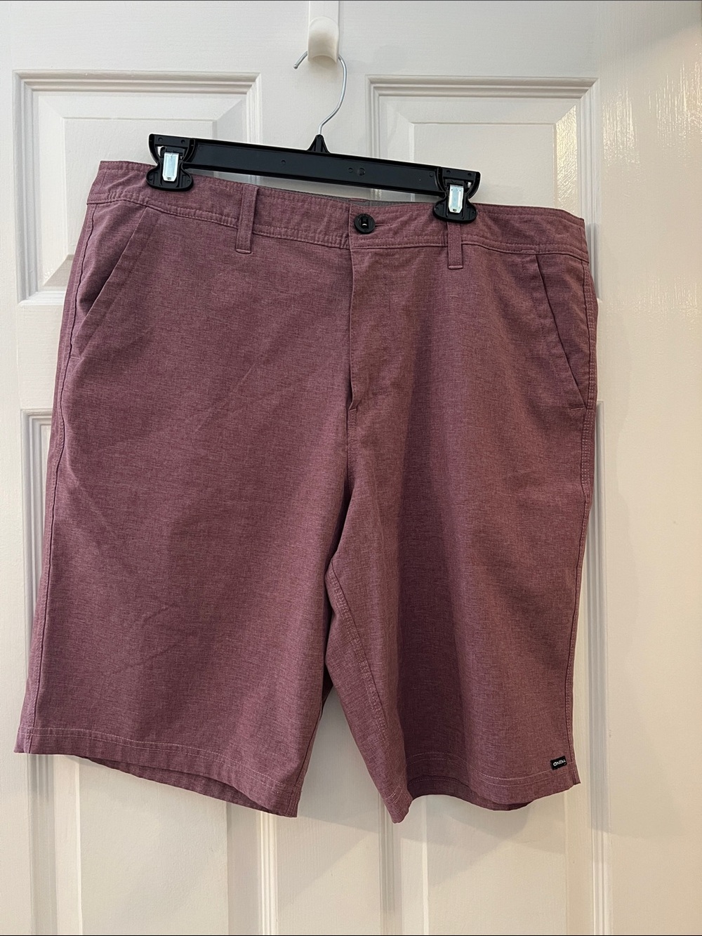 O'Neill Hybrid Men's Casual Maroon Shorts Size 36 21"Length